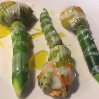 Casa Marcelo - Spring squash w pesto in the flowers - Asian Fusion Near Me - Santiago de Compostela, C Casa Marcelo - Spring squash w pesto in the flowers - Asian Fusion Near Me - Santiago de Compostela, C