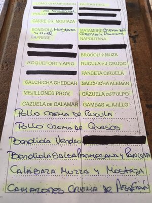 Menu photo 4 Fortaleza Buenos Aires, C