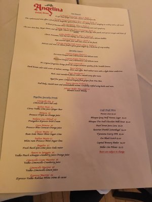 Menu photo 5 Angelina Green Bay, WI Menu photo 5 Angelina Green Bay, WI