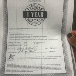 Eyecare Plus - Clarksville - I understood to replace the frame and lens $70. They're saying it's not covered.