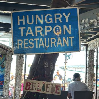 Hungry Tarpon Restaurant - Sign for the entry - Seafood Near Me - Islamorada, Florida Hungry Tarpon Restaurant - Sign for the entry - Seafood Near Me - Islamorada, Florida