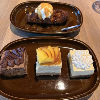 Crush'd Wine Bar Kitchen - Bread pudding & cheesecake trio - New American Near Me - Danville, California Crush'd Wine Bar Kitchen - Bread pudding & cheesecake trio - New American Near Me - Danville, California