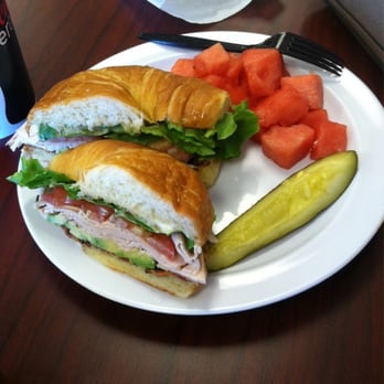 Z-Cafe - Ohhhh Myyyy Goodness.... I'm in heaven!!!! Turkey bacon avocado with chipotle sauce on a croissant with fresh watermelon! - Cafes Near Me - Mesa, Arizona Z-Cafe - Ohhhh Myyyy Goodness.... I'm in heaven!!!! Turkey bacon avocado with chipotle sauce on a croissant with fresh watermelon! - Cafes Near Me - Mesa, Arizona