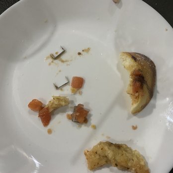 The Express - ordered bruschetta found some staples in it, paid full price. Wouldn't recommend to anyone. I now have a cut on my lip due to these staples. - Italian Near Me - Hamilton, Ontario The Express - ordered bruschetta found some staples in it, paid full price. Wouldn't recommend to anyone. I now have a cut on my lip due to these staples. - Italian Near Me - Hamilton, Ontario
