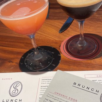 Saint & Second - Guava Mimosa & Espresso Martini --- yum - New American Near Me - Long Beach, California Saint & Second - Guava Mimosa & Espresso Martini --- yum - New American Near Me - Long Beach, California