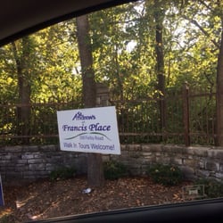 St. Andrew's at Francis Place - Driveway entrance, temporary signage during remodel.