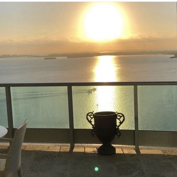 Jade Brickell - Sunset from our terrace - Apartments Near Me - Miami, Florida