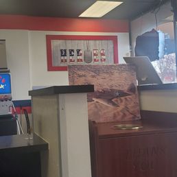 a view of the counter