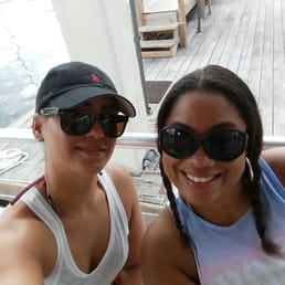 Me and Ericka G waiting for our boat trip to the island Me and Ericka G waiting for our boat trip to the island