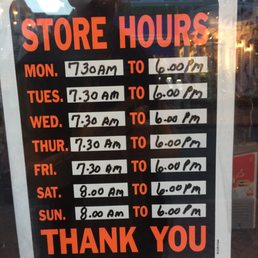 Summer 2017 hours Summer 2017 hours