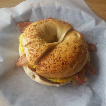 Seize The Bagel - Bacon Egg and Cheese on Parmesean - Sandwiches Near Me - Vancouver, Washington Seize The Bagel - Bacon Egg and Cheese on Parmesean - Sandwiches Near Me - Vancouver, Washington