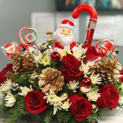 Lily Flowers - Christmas centerpiece