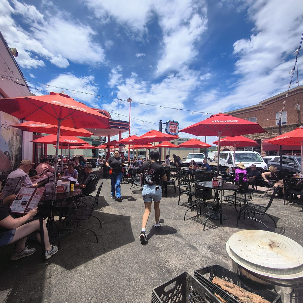 Cruiser's Cafe 66 - Patio seating - American Near Me - Williams, Arizona Cruiser's Cafe 66 - Patio seating - American Near Me - Williams, Arizona