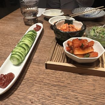 Yakiniku Toraji An - Assorted Kimchi and Kyuri (cucumber) - Japanese Near Me - New York, New York Yakiniku Toraji An - Assorted Kimchi and Kyuri (cucumber) - Japanese Near Me - New York, New York