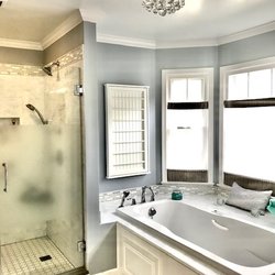 Interiors by Fawn - Glamour Spa Master Bathroom