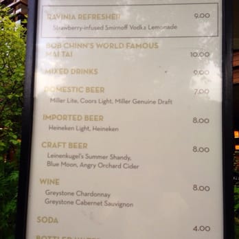 Ravinia Park Restaurants - the menu for the restaurant - American Near Me - Highland Park, Illinois Ravinia Park Restaurants - the menu for the restaurant - American Near Me - Highland Park, Illinois