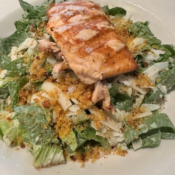 Lucky 32 Southern Kitchen - Caesar salad with salmon - New American Near Me - Cary, North Carolina