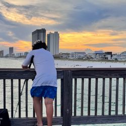 Bass Pro Shops - My 12-year-old is addicted to two things bass pro shop and peer fishing. This is Panama City Beach Florida.
