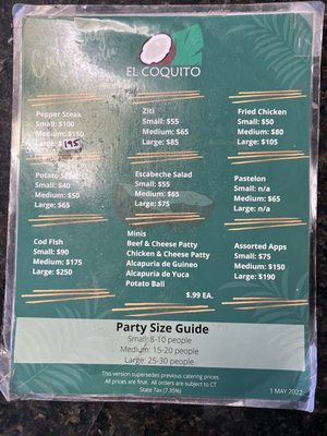 Menu photo 3 El Coquito Bridgeport, CT