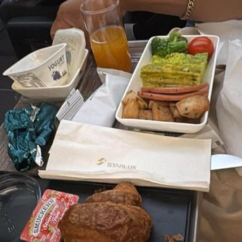 STARLUX Airlines - Fritatta bf for my husband - Airlines Near Me - Los Angeles, California