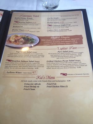 Menu photo 7 Chesapeake Seafood House Springfield, IL