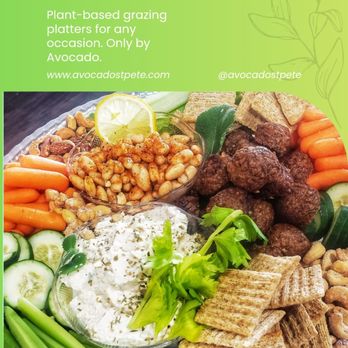 Avocado. - Our plant based grazing party platters complement your event. - Personal Chefs Near Me - St. Petersburg, Florida Avocado. - Our plant based grazing party platters complement your event. - Personal Chefs Near Me - St. Petersburg, Florida