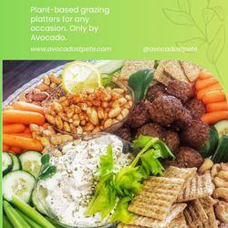 Avocado. - Our plant based grazing party platters complement your event.