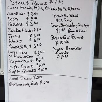 El Torero Taqueria - Menu - Food Trucks Near Me - Spring, Texas