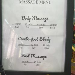 Foot Garden Massage Spa - Prices as of 9-19-2025