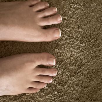 Number 1 Nails - French pedi with reg polish - Nail Salons Near Me - Paso Robles, California Number 1 Nails - French pedi with reg polish - Nail Salons Near Me - Paso Robles, California