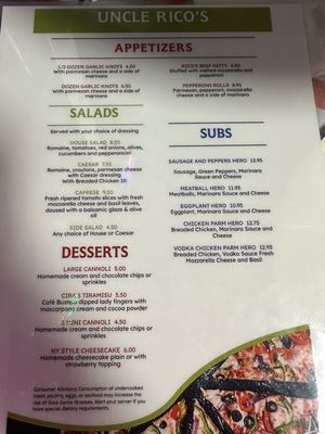 Menu photo 4 Uncle Rico's Pizza Fort Myers, FL Menu photo 4 Uncle Rico's Pizza Fort Myers, FL