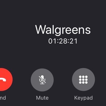 Walgreens - My car display, still on hold with Walgreens while sitting in the drive thru. - Drugstores Near Me - Aurora, Colorado Walgreens - My car display, still on hold with Walgreens while sitting in the drive thru. - Drugstores Near Me - Aurora, Colorado