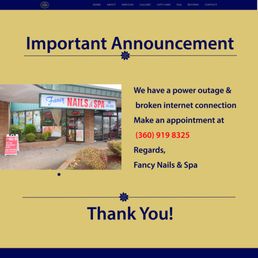Exterior outside entrance of Fancy Nails & Spa - We have a power outage & broken internet connection Make an appointment at (360) 919 8325 Regards, Fancy Nails & Spa - Milwaukie, Oregon Exterior outside entrance of Fancy Nails & Spa - We have a power outage & broken internet connection Make an appointment at (360) 919 8325 Regards, Fancy Nails & Spa - Milwaukie, Oregon
