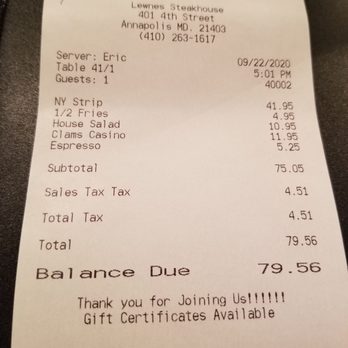 Lewnes' Steakhouse - 09/22/20 - Steakhouses Near Me - Annapolis, Maryland Lewnes' Steakhouse - 09/22/20 - Steakhouses Near Me - Annapolis, Maryland