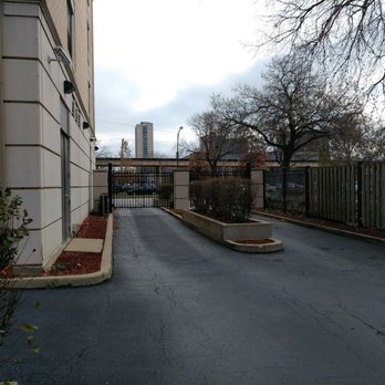Chicago South Loop Hotel - The parking gate - pictured from the inside of the gate - Hotels Near Me - Chicago, Illinois