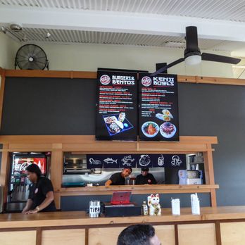 Kenji Burger - Order counter and menu board - Burgers Near Me - Kapaa, Hawaii