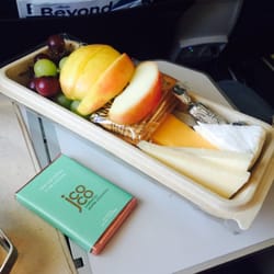 Alaska Airlines - Alaska's cheese plate is great. Local Seattle artisan cheese. Better food on the plane than the airport