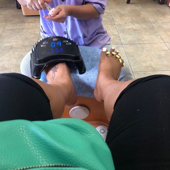 Katy Nails - Shellac pedi by Jesse - Nail Salons Near Me - Katy, Texas
