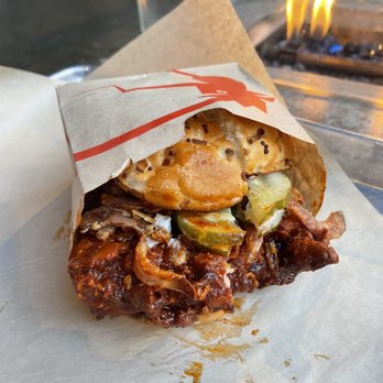The Crack Shack - Firebird (cut in half) - New American Near Me - Encinitas, California The Crack Shack - Firebird (cut in half) - New American Near Me - Encinitas, California