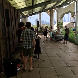 Brooklyn Grange Farm & Farmstand - Area with activities Fourth of July party