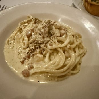 Carmela’s - Linguini Carbonara - Italian Near Me - Hollywood, Florida