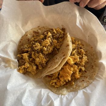 Little Taco Shop - Chorizo breakfast tacos - Tacos Near Me - Houston, Texas