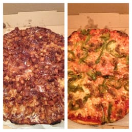 BBQ Chicken / Sausage & Pepper. Both delicious. BBQ Chicken / Sausage & Pepper. Both delicious.