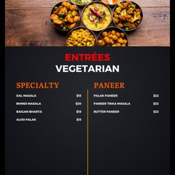 SilverSpoon Wrap 'N' Roll - Vegetarian Entrée Menu