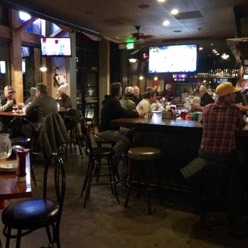 Main Street Grill - Bar seating with several TVs - Burgers Near Me - Edwards, Colorado