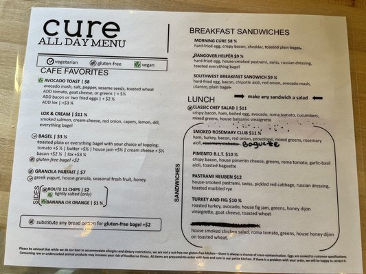 Menu photo 4 Cure Coffeehouse Smithfield, VA Menu photo 4 Cure Coffeehouse Smithfield, VA