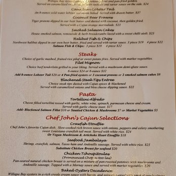 Silver Salmon Grille - Menu (Back) - Seafood Near Me - Astoria, Oregon Silver Salmon Grille - Menu (Back) - Seafood Near Me - Astoria, Oregon
