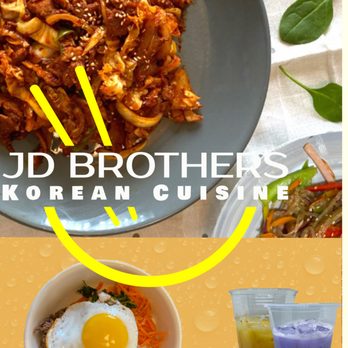 JD brothers - a plate of food and drinks - Korean Near Me - Portland, Oregon JD brothers - a plate of food and drinks - Korean Near Me - Portland, Oregon