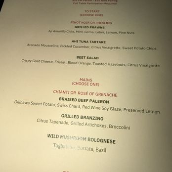 Openaire - Menu for Dine LA - New American Near Me - Los Angeles, California