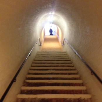 Newhaven Fort - The steps leading down to the caponier - Landmarks & Historical Buildings Near Me - Newhaven, ESX